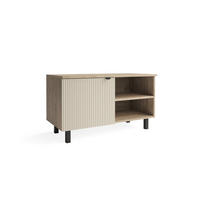 SCHUHSCHRANK Puerto, Eiche/Cashmere, 86 x 48 cm - Kaschmir/Eichefarben, Holzwerkstoff (86/48/40cm) - Vicco