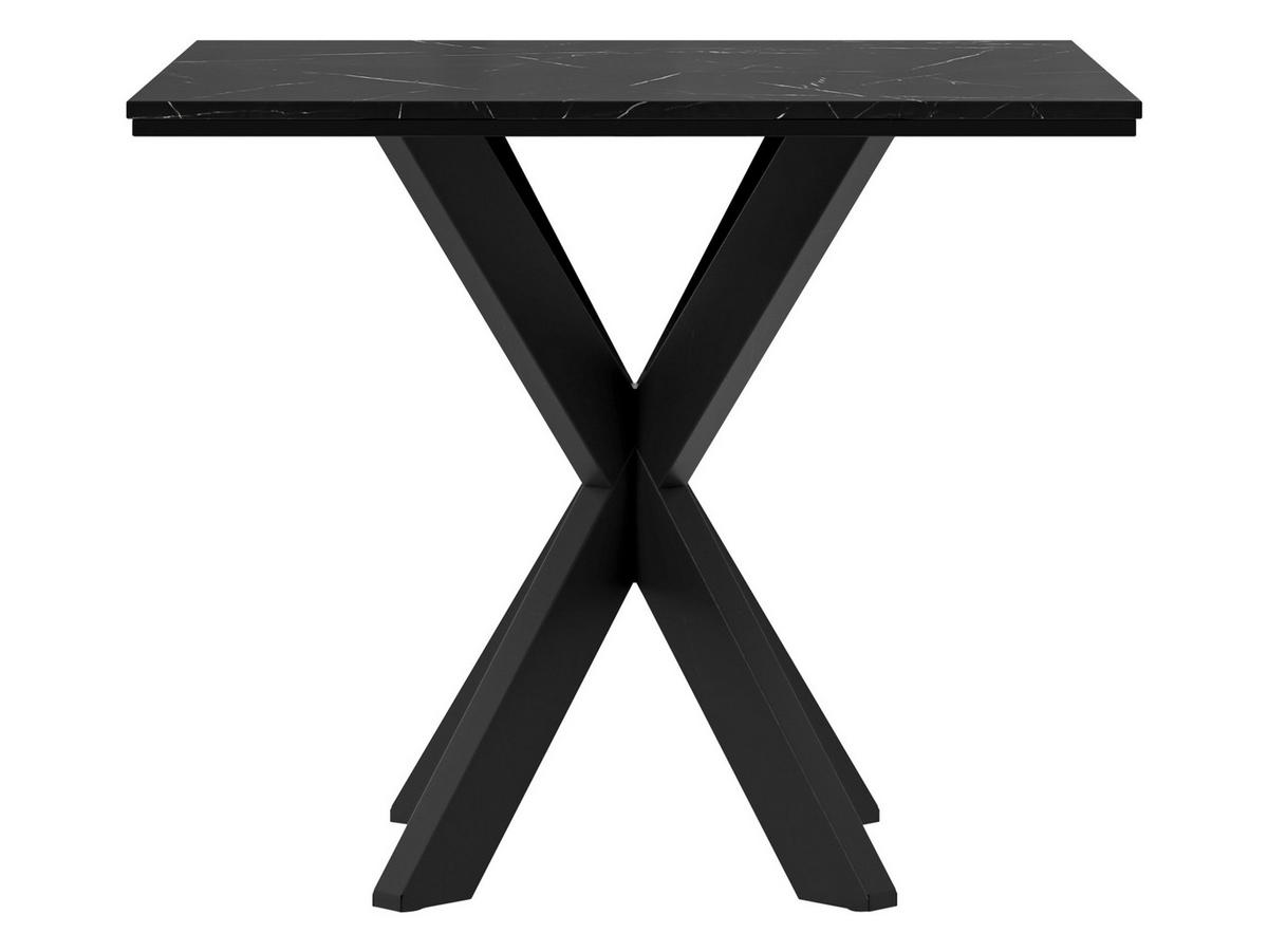 ESSTISCH Paro - Schwarz, Holzwerkstoff/Metall (90/90/74cm) - MIRJAN24