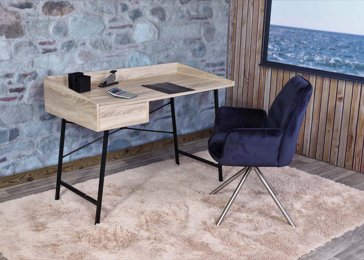 SCHREIBTISCH eckig Beige - Beige, Holz (60/114/98cm) - MCW