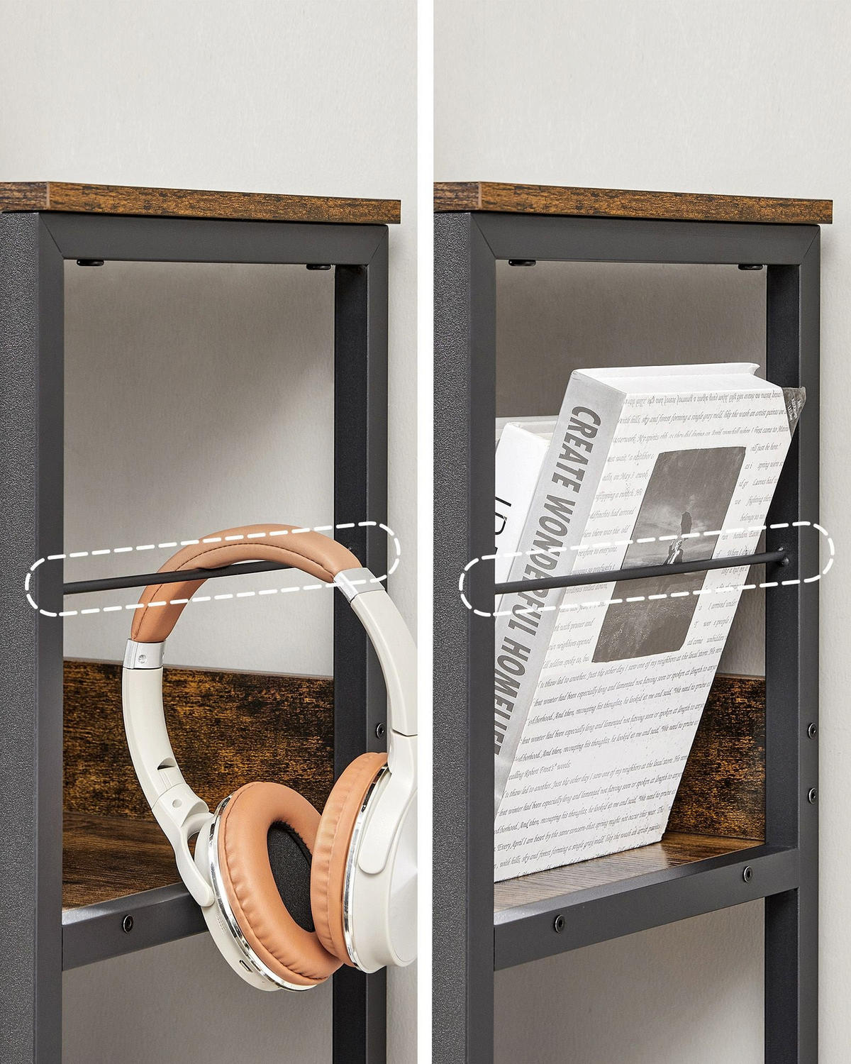 BÜCHERREGAL BASSETERRE - Braun, Holzwerkstoff (100/103.1/30cm) - Hansiro
