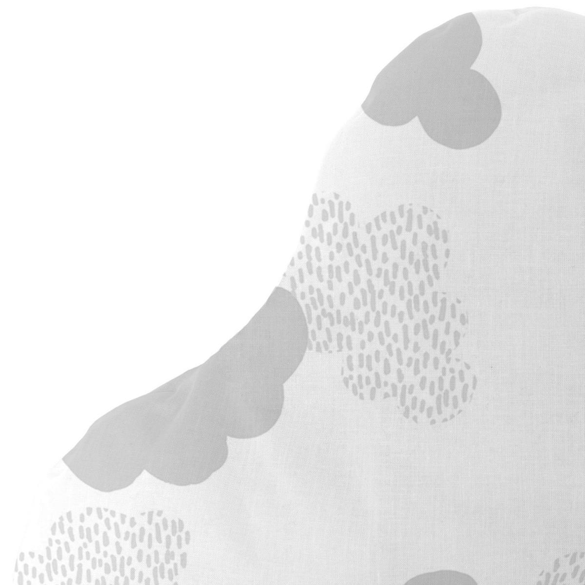 KISSEN clouds 60x40 cm grau - Grau, Textil (60/40cm) - Happy Friday