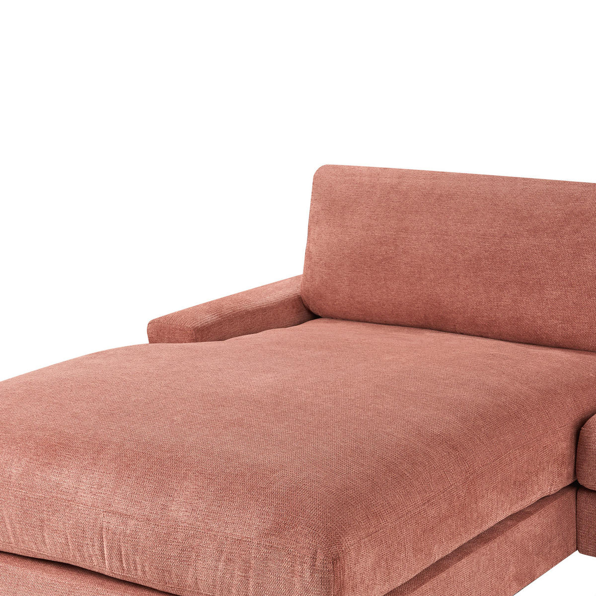 ROHOVÁ POHOVKA 3-místná Látka Červená pravostranná Maloy - červená, textil (272/189cm) - Beliani