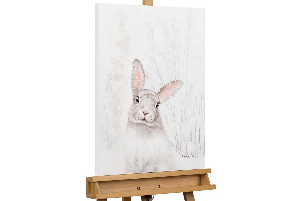 ACRYLBILD HANDGEMALT 50/70 cm - Beige, Holz/Textil (50/70cm) - KUNSTLOFT