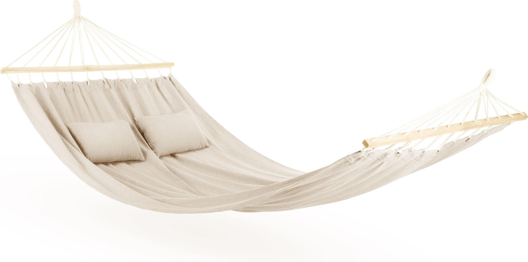 HÄNGEMATTE 240/150 cm, bis 200 kg, für 2 Personen - Beige, Textil (240/1/150cm) - Outtec