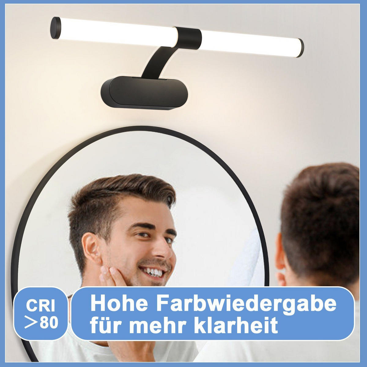 SPIEGELLEUCHTE Halle 40/4/16.8 cm - Schwarz, Metall (40/4/16.8cm) - Nettlife