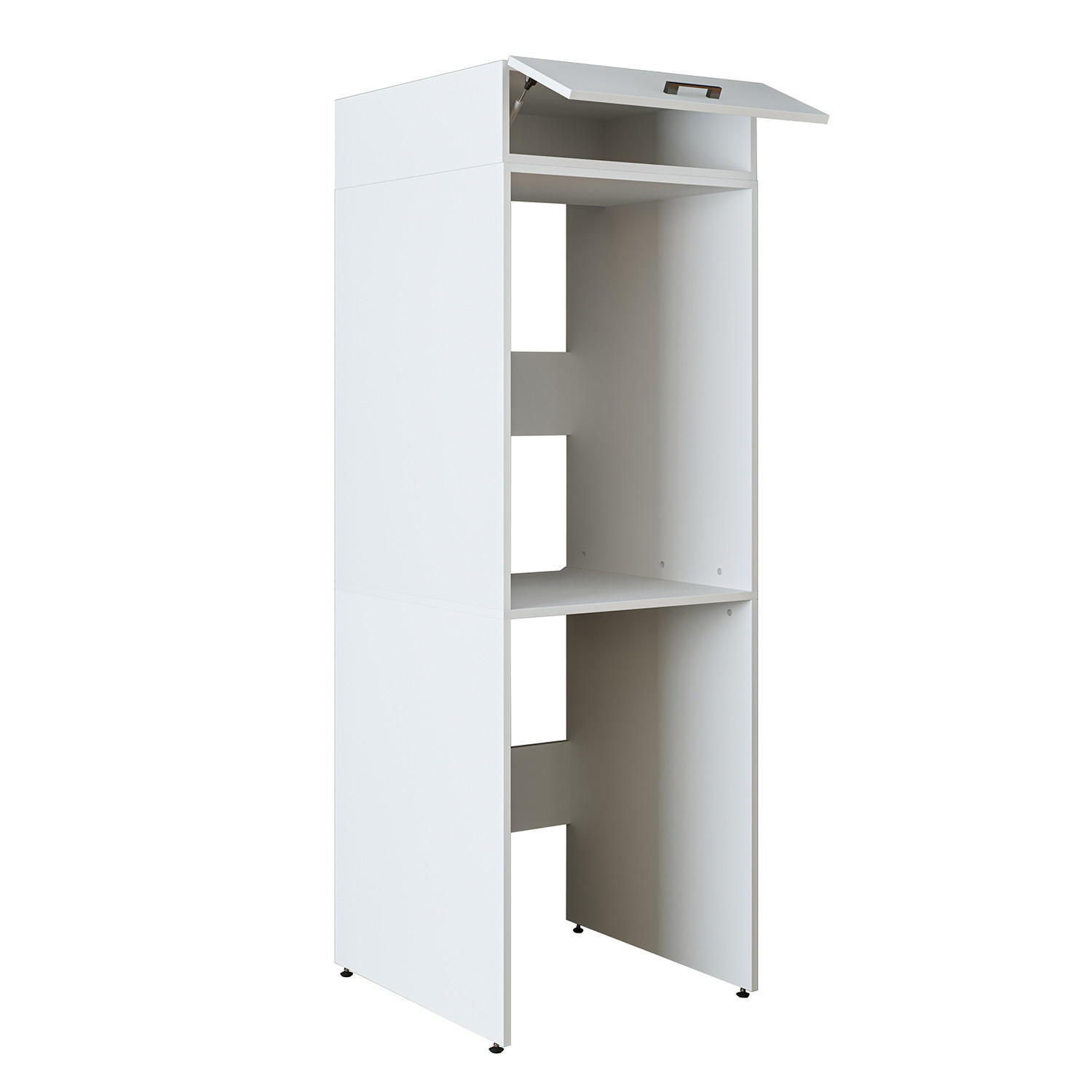 WASCHMASCHINENSCHRANK DUO-II 67cm Breit, 196cm Hoch - Weiß, Holzwerkstoff (67/196/67cm)