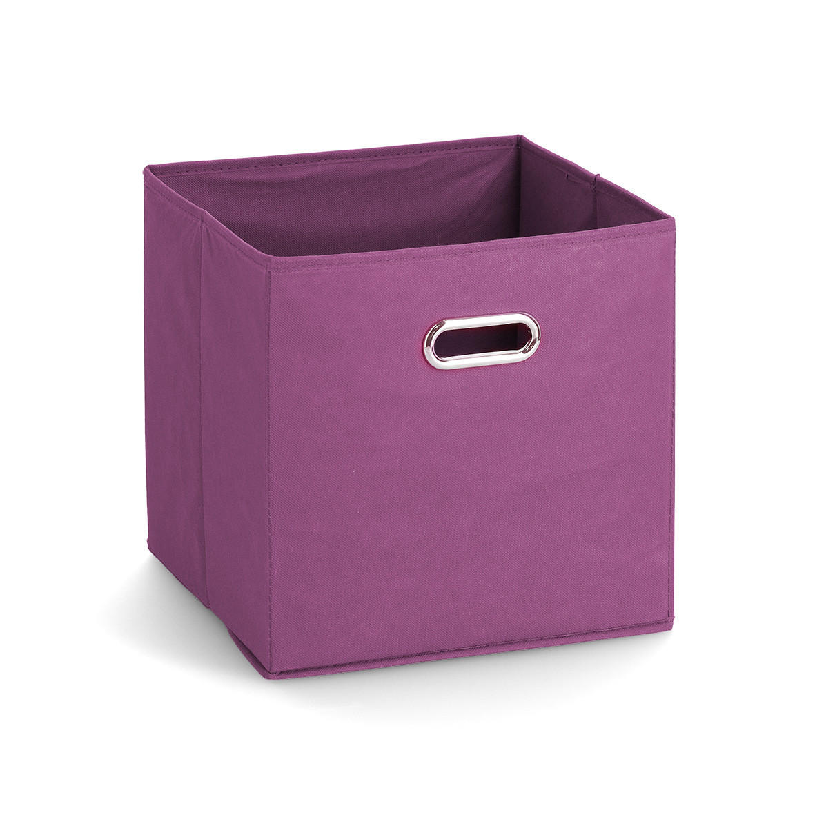 AUFBEWAHRUNGSBOX mit Griff, Vlies - Lila - Lila, Textil (32/32/32cm) - Zeller Present