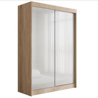 KLEIDERSCHRANK PEKA - 120 cm - Sonoma Eiche|Weiß - Weiß/Sonoma Eiche, Holzwerkstoff (120/215/61cm) - ALTDECOR