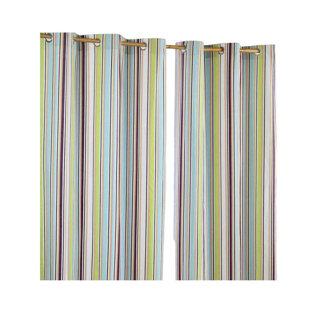 ÖSENVORHANG Osaka blickdicht 2er-Set, 137/228 cm - Multicolor, Textil (137/228cm) - Homescapes