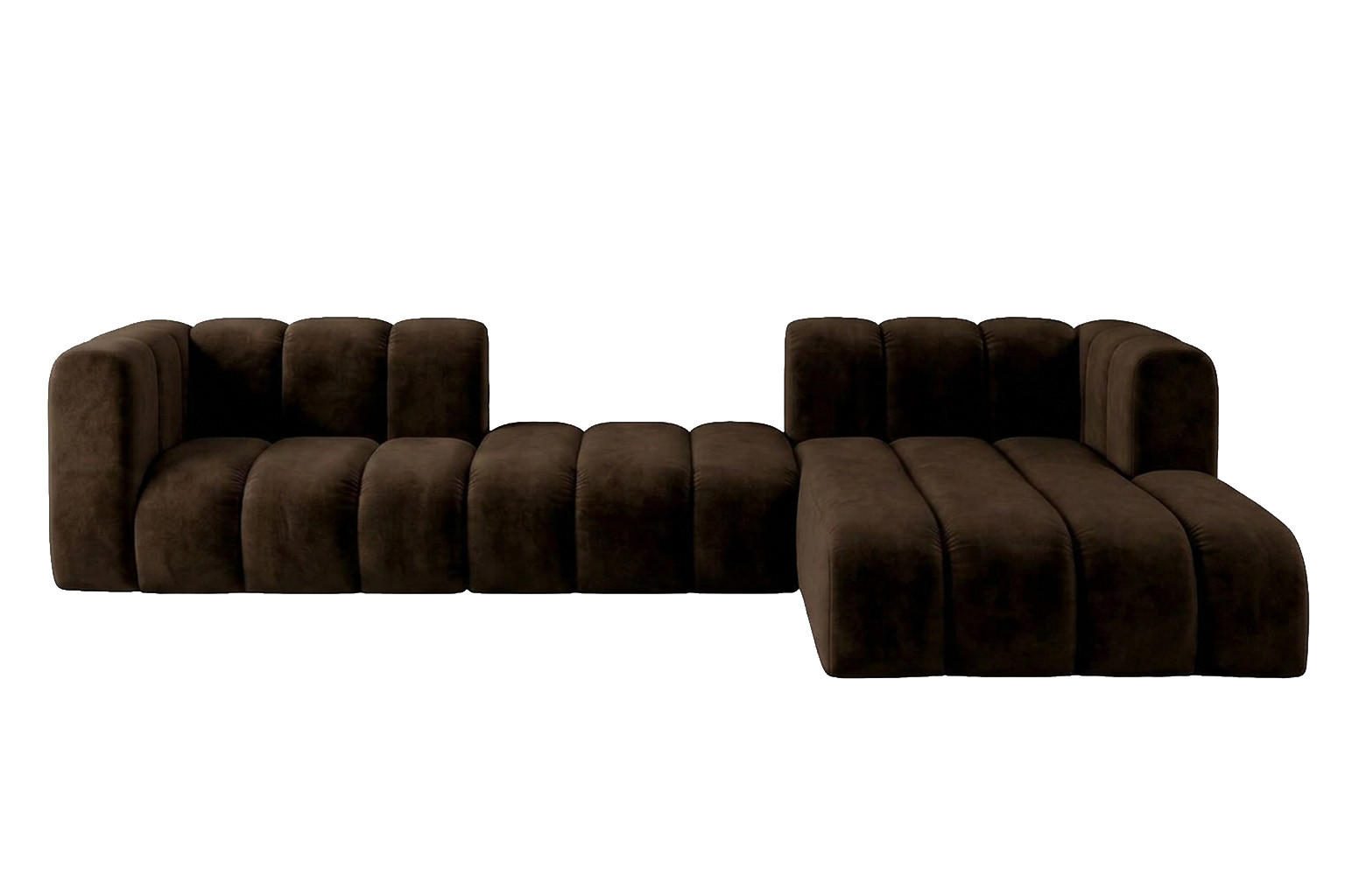 Kaiser Möbel Ecksofa Braun 319x175 cm