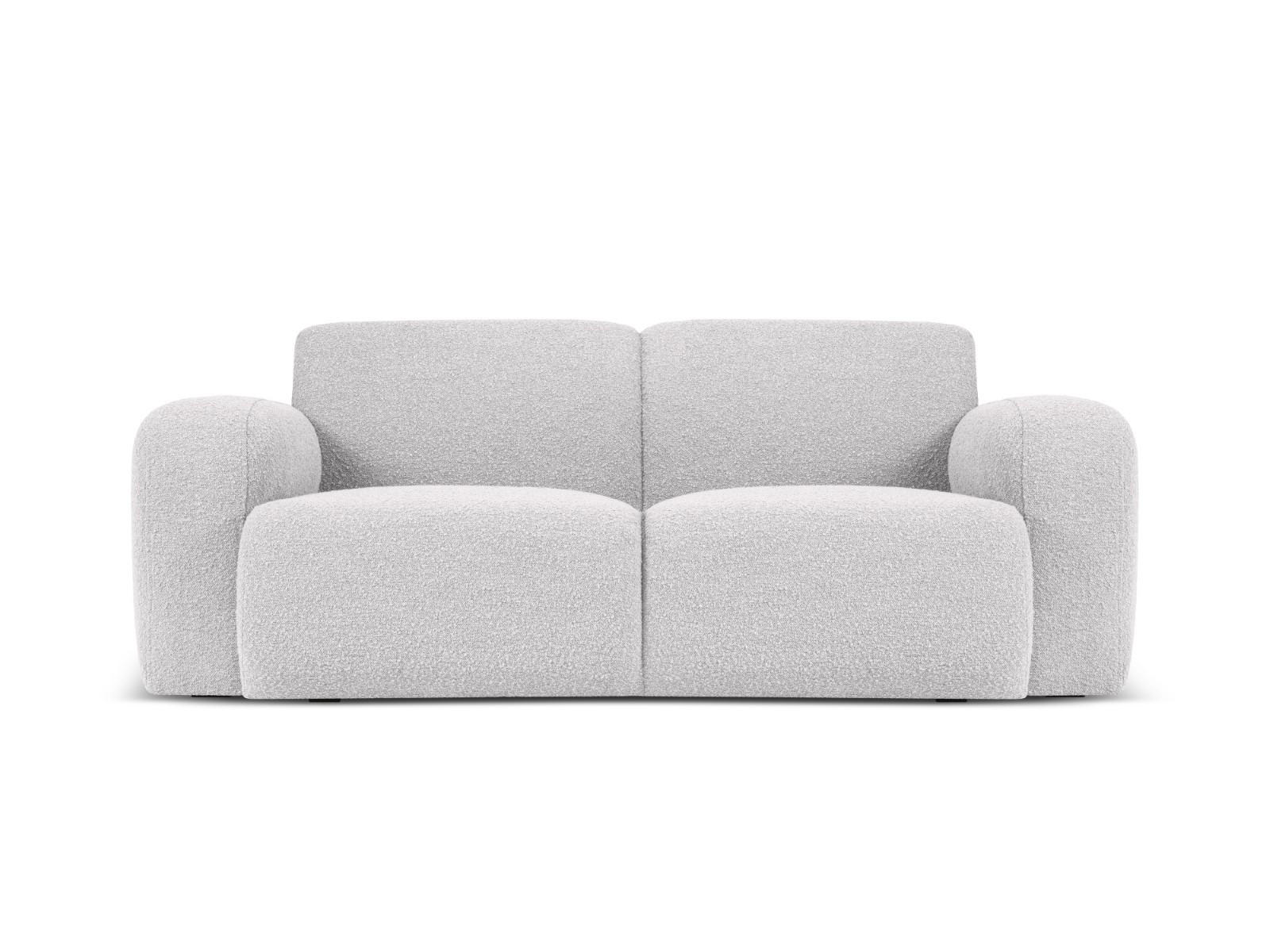 SOFA Molino aus Boucle hellgrau 2 Sitzplätze - Hellgrau, Textil (95/72/170cm) - Micadoni