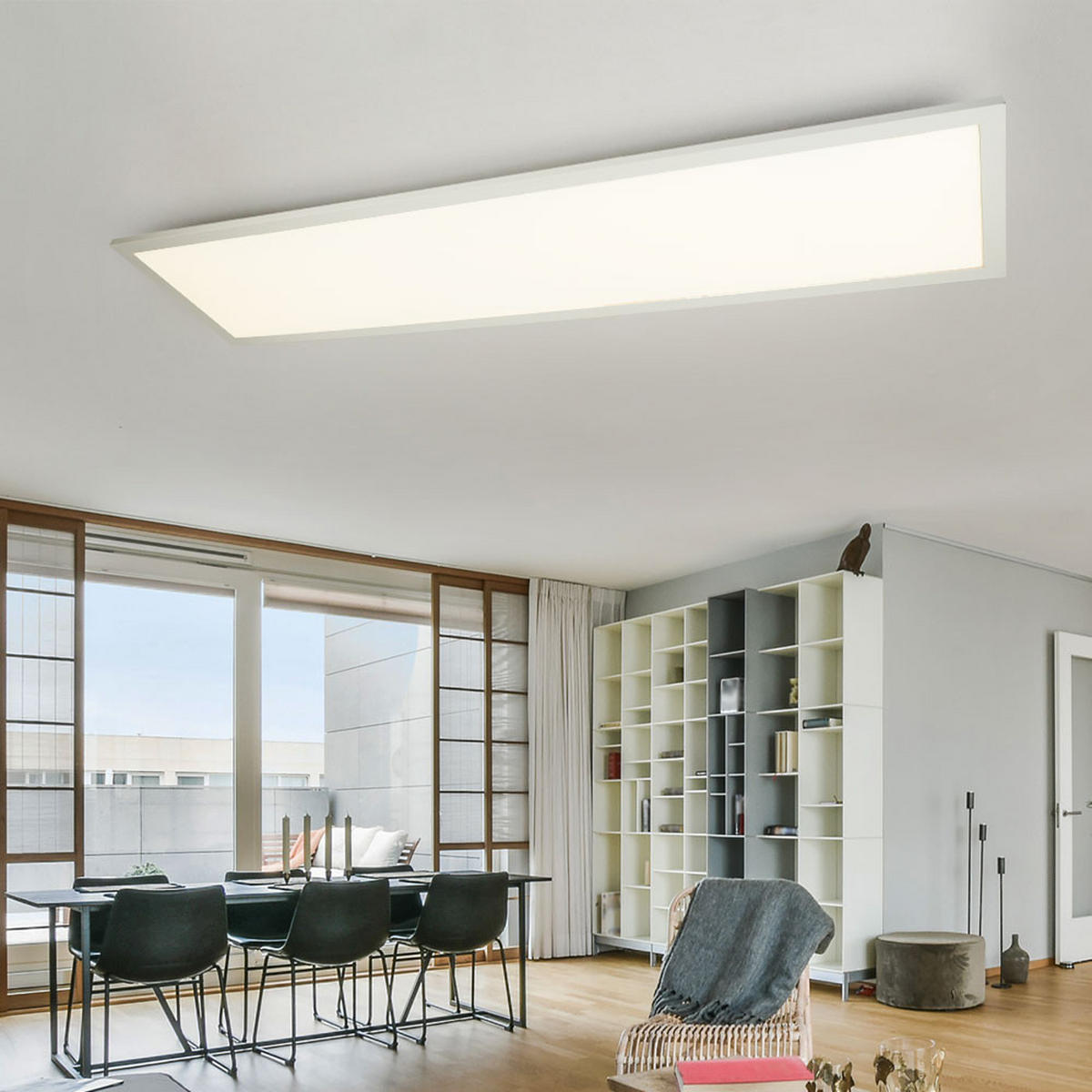 LED DECKENLEUCHTE ROSI Aluminium Weiß - Weiß, Metall (80/20/5cm)