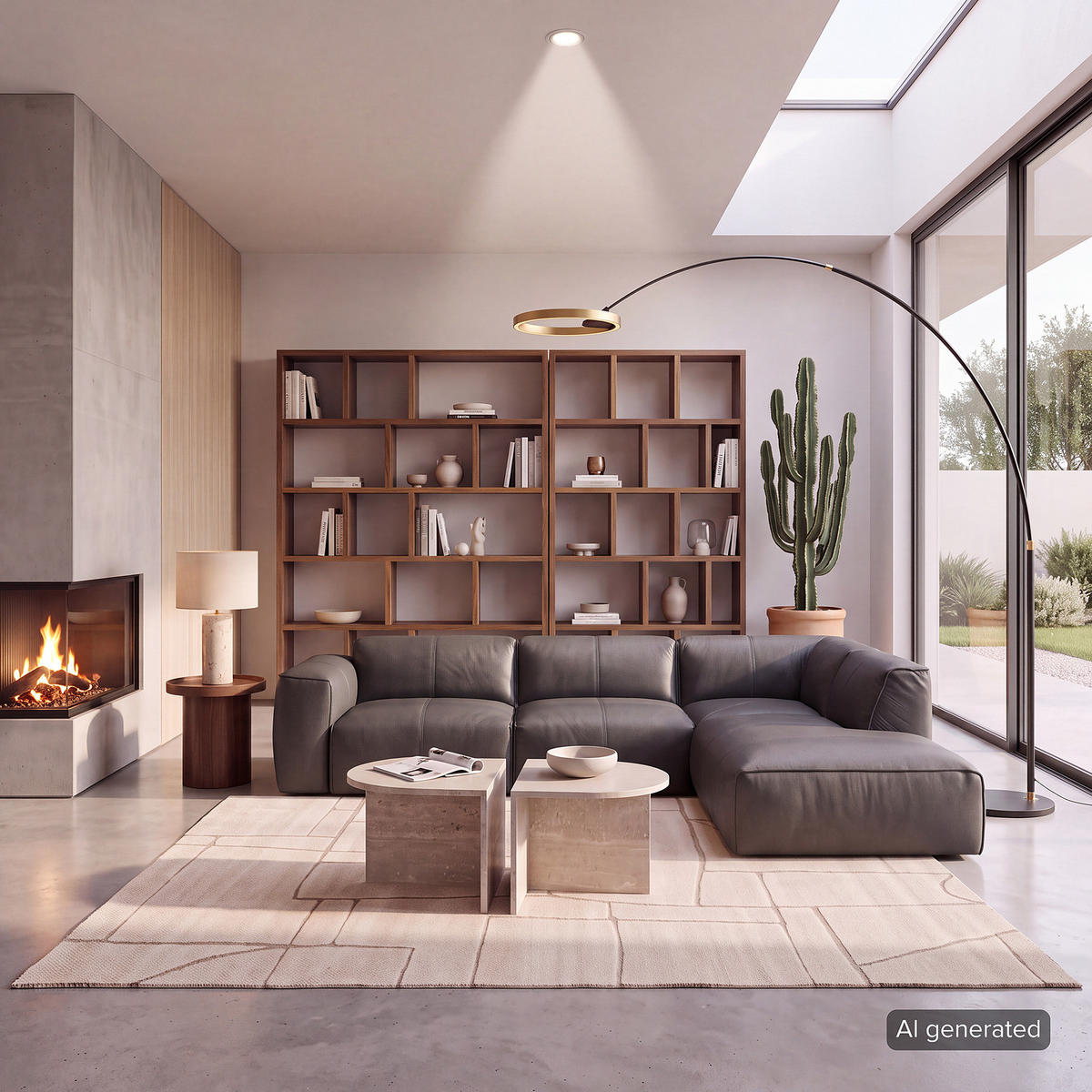 3-SITZER ECKSOFA mit Recamiere - Schwarz/Grau, Leder/Kunststoff (295/231cm) - home24