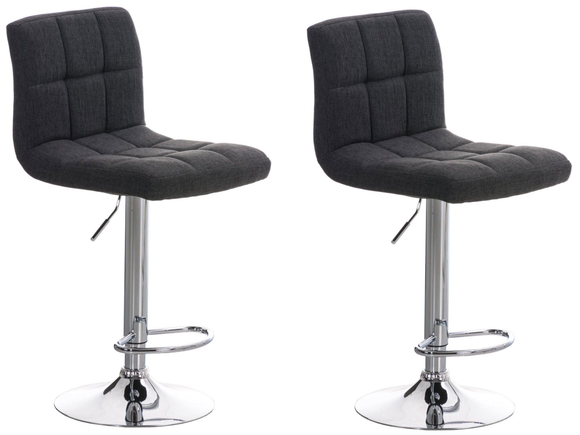 furnicato Barhocker Dunkelgrau 46x94x47 cm