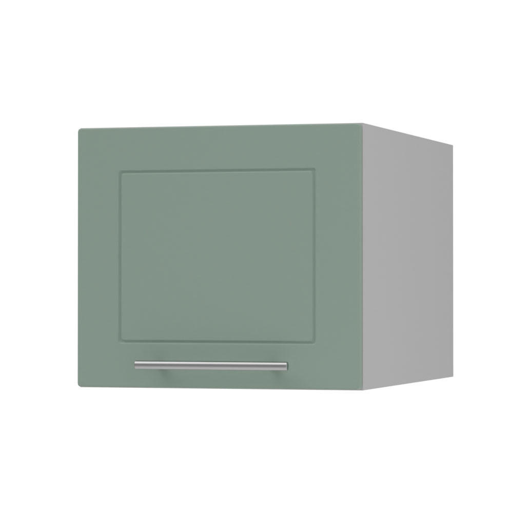 KLAPPHÄNGESCHRANK Kvantum W6B/40 Mint Matt / Grau Matt 40 / 59 / 36cm - Grau/Mintgrün, Holz/Holzwerkstoff (40/36/59cm) - Feldmann-Wohnen