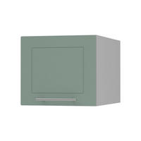 KLAPPHÄNGESCHRANK Kvantum W6B/45 Mint Matt / Grau Matt 45 / 59 / 36cm - Grau/Mintgrün, Holz/Holzwerkstoff (45/36/59cm) - Feldmann-Wohnen