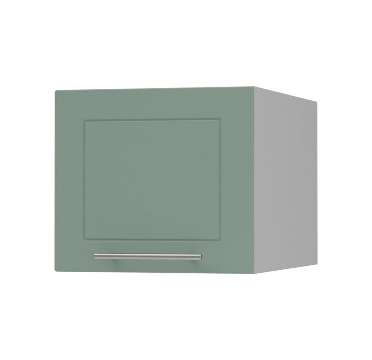 KLAPPHÄNGESCHRANK Kvantum W6B/45 Mint Matt / Grau Matt 45 / 59 / 36cm - Grau/Mintgrün, Holz/Holzwerkstoff (45/36/59cm) - Feldmann-Wohnen
