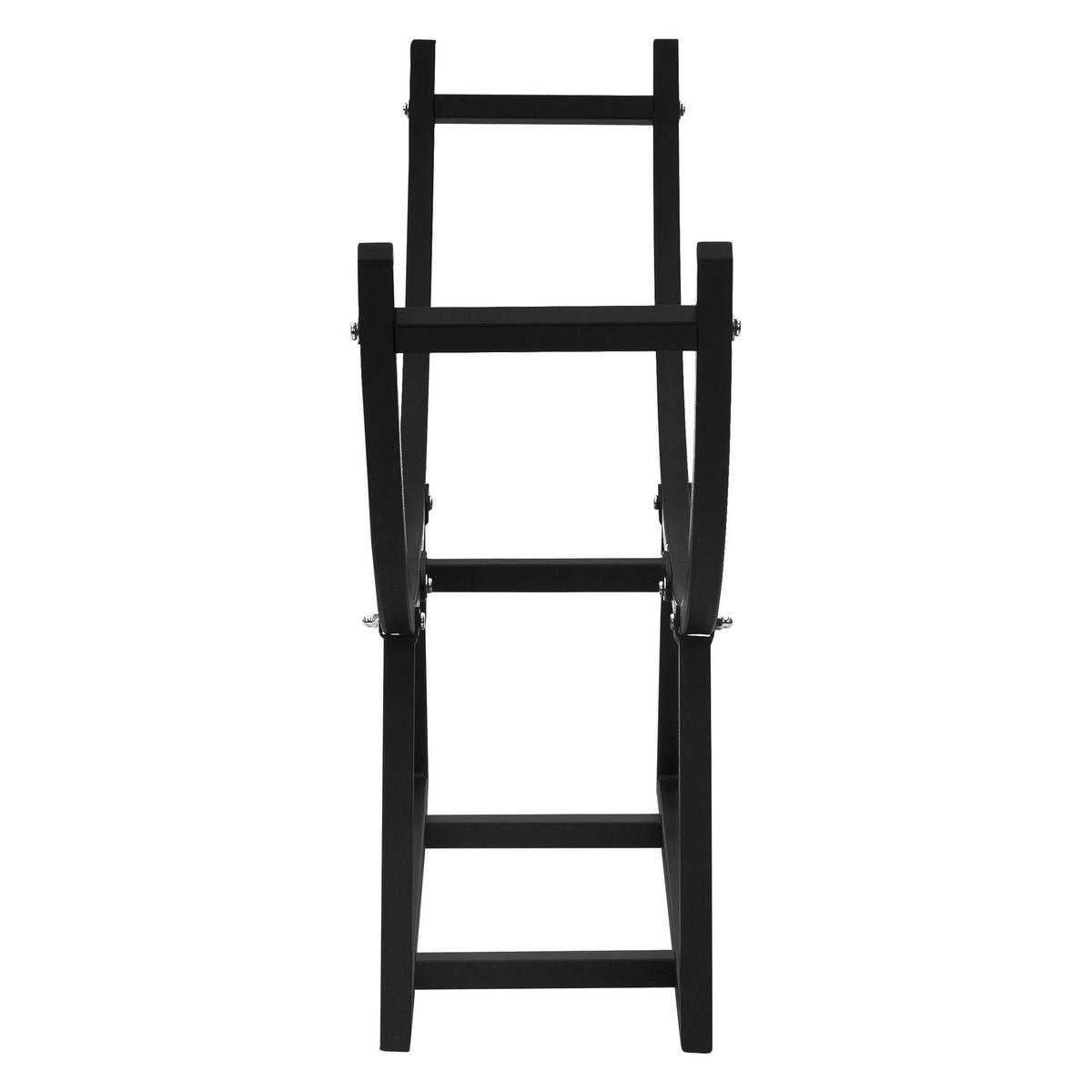 KAMINHOLZREGAL - Schwarz, Metall (21/55/94cm) - ML-DESIGN