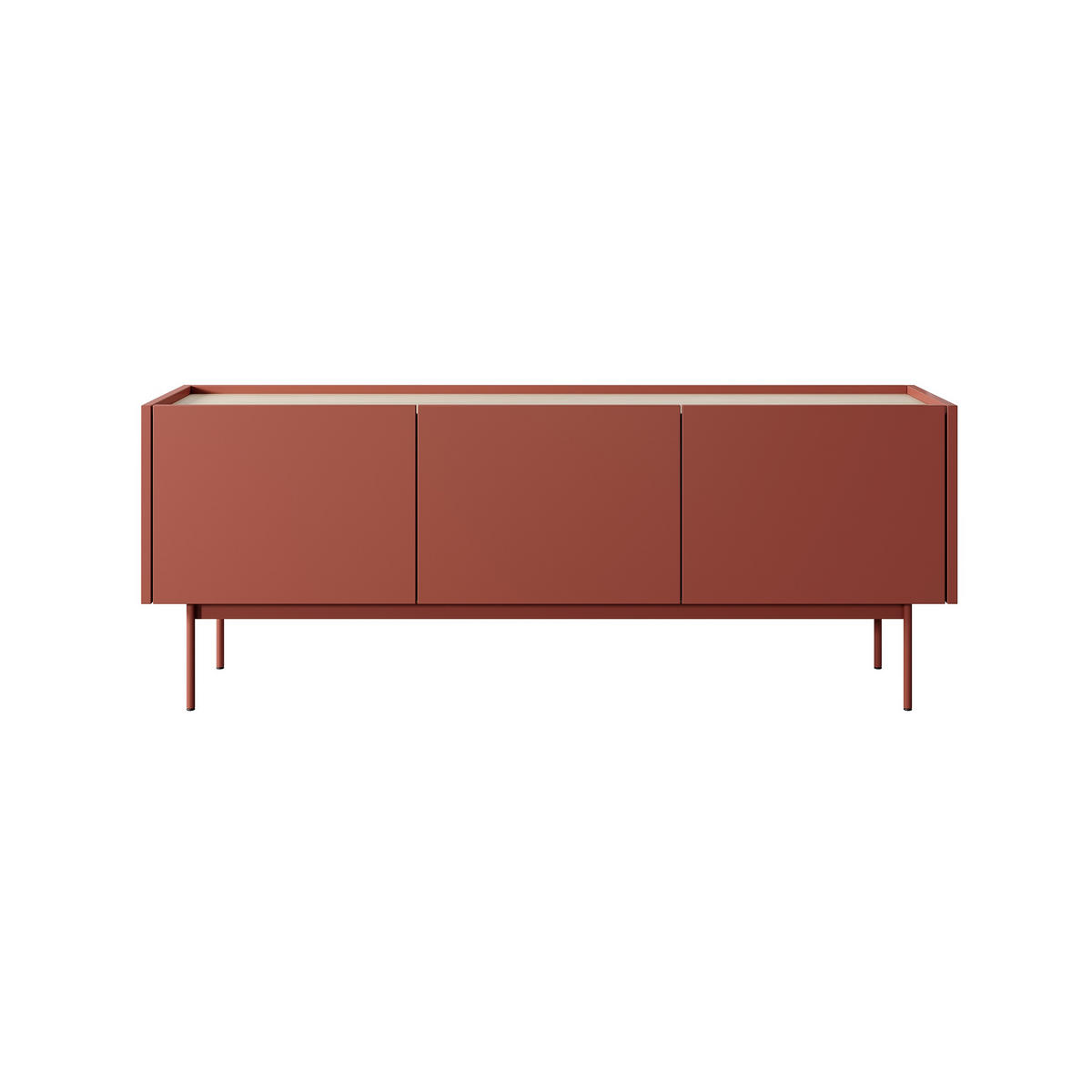 TV-SCHRANK Color Rot, 144 cm - Rot, Holzwerkstoff (144/55/37cm) - Bettso