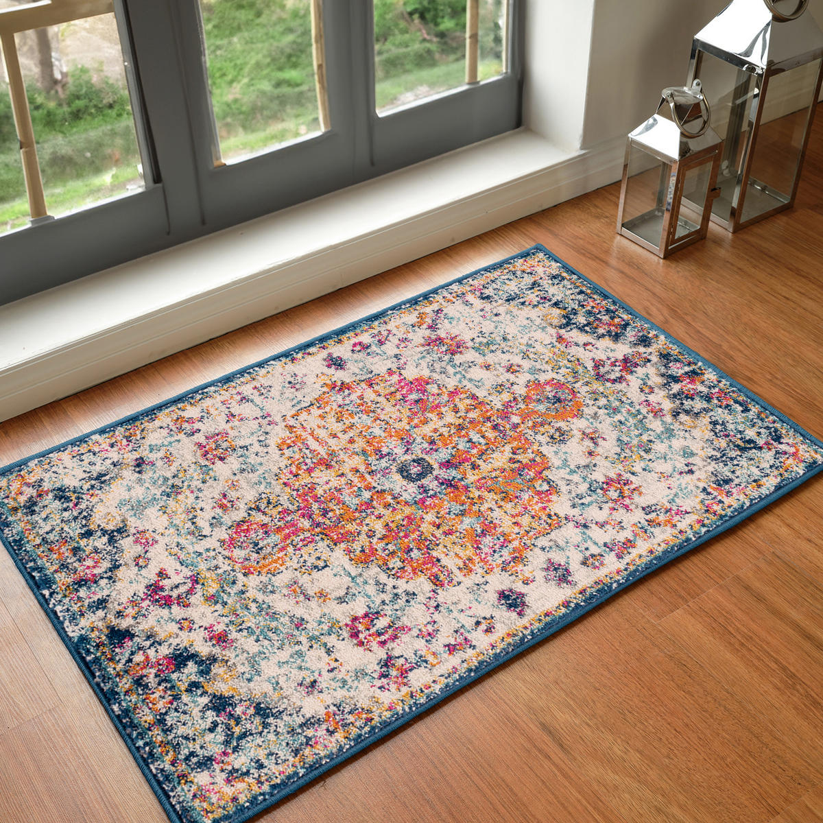 VINTAGE-TEPPICH Lou 95/150 cm Dunkelorange - Dunkelorange, Textil (95/150cm) - LIVABLISS