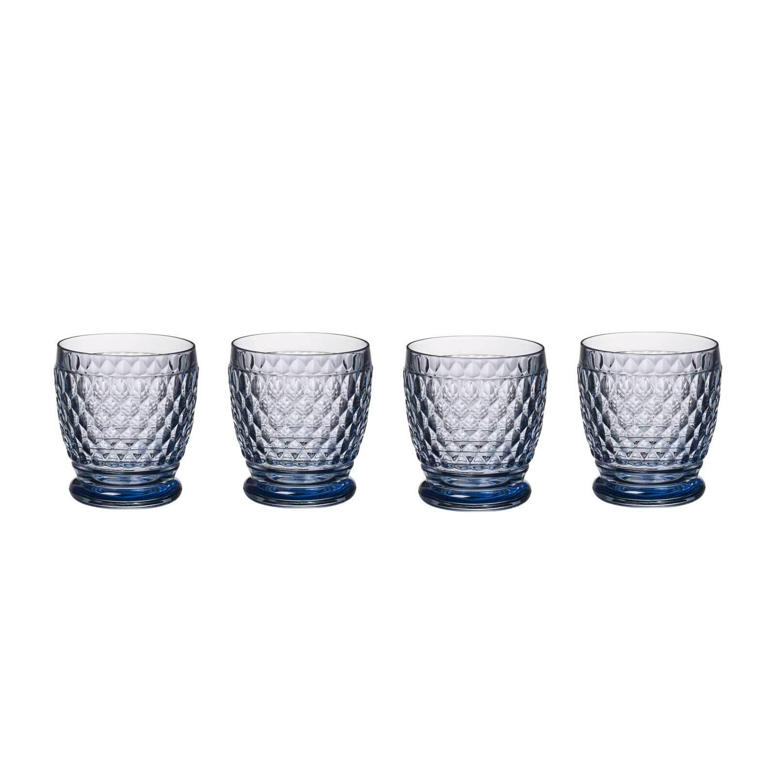 BECHER Boston Coloured Blau 330 ml 4er Set - Blau, Glas (0.33L) - Villeroy & Boch