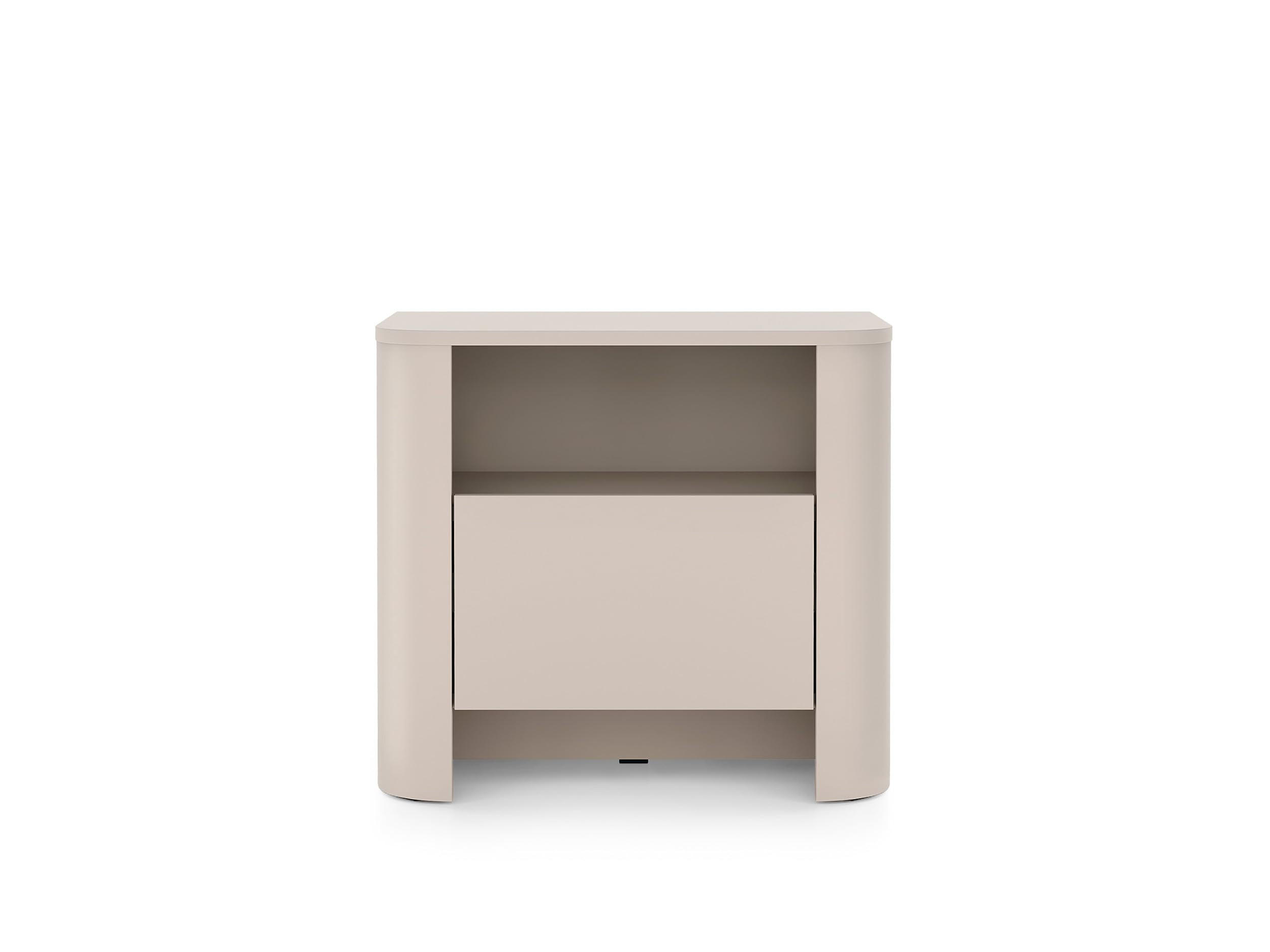 NACHTTISCH Rari 58x52x39 cm - Modern Nachtschrank zum Schlafzimmer - EIN praktischer Commode aus Spanplatten - Kaschmir - Kaschmir, Holzwerkstoff (58/52/39cm) - Chilly