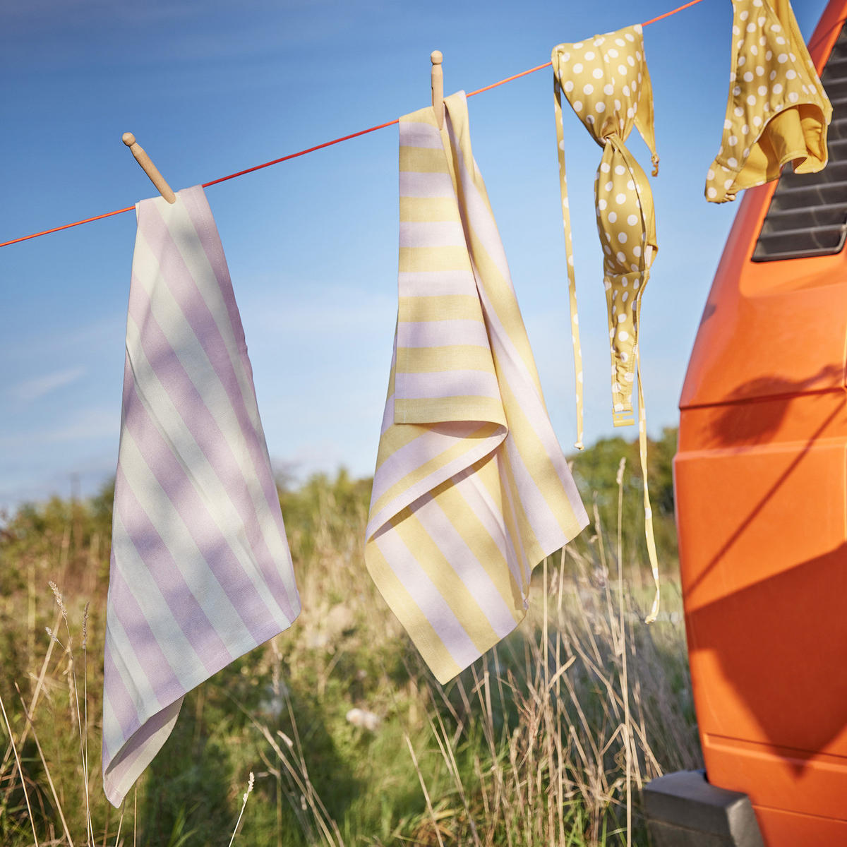 KÜCHENTUCH (2er-Set) Spring Vibes - Blau, Textil (50/66cm) - Butlers