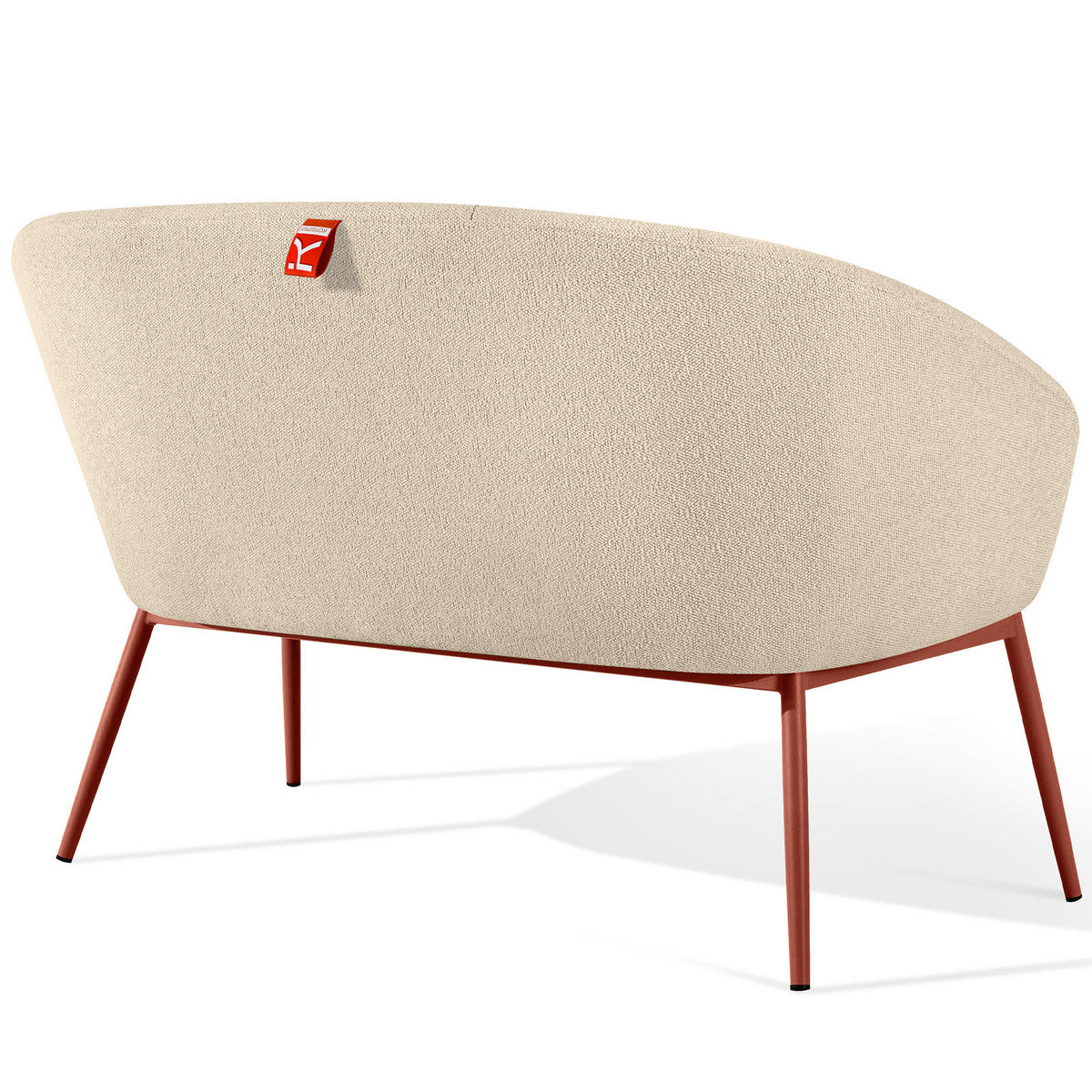 GARTENSOFA SOLIS - Creme, Textil/Metall (118/76/66cm) - KONSIMO®