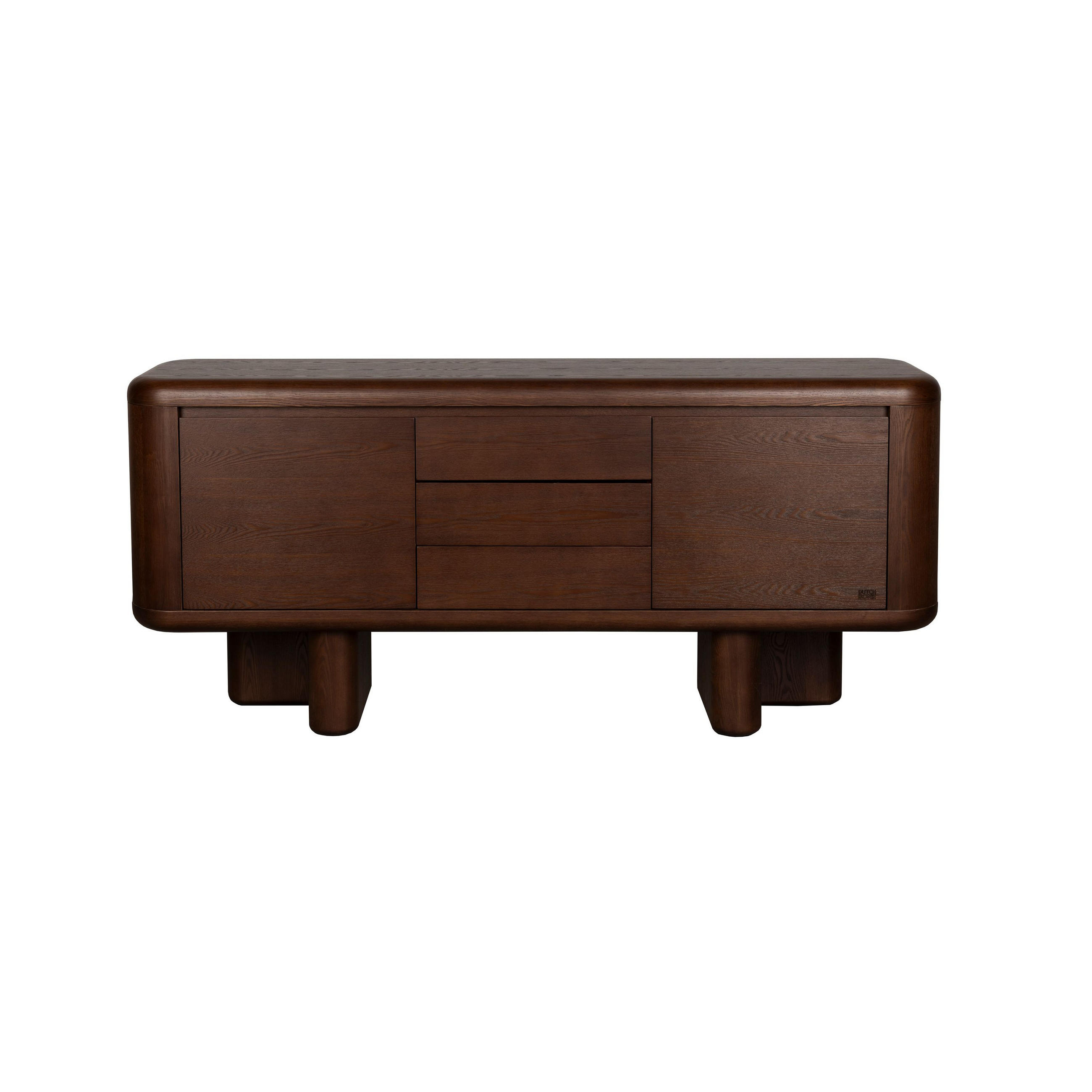 SIDEBOARD Herman Walnussfarbe - Braun, Holzwerkstoff (160/72/40cm) - Dutchbone