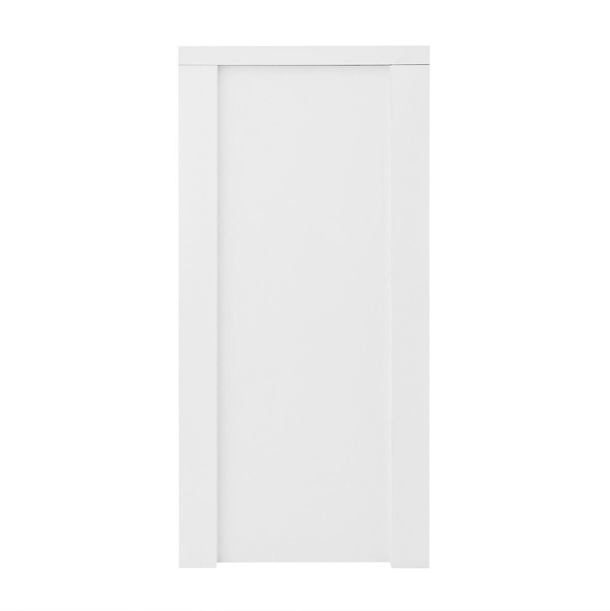 SIDEBOARD 140/38/80 cm in Weiß mit 4 Türen und verstellbaren Einlegeböden - Weiß, Holzwerkstoff (140/80/38cm) - Flora Grace