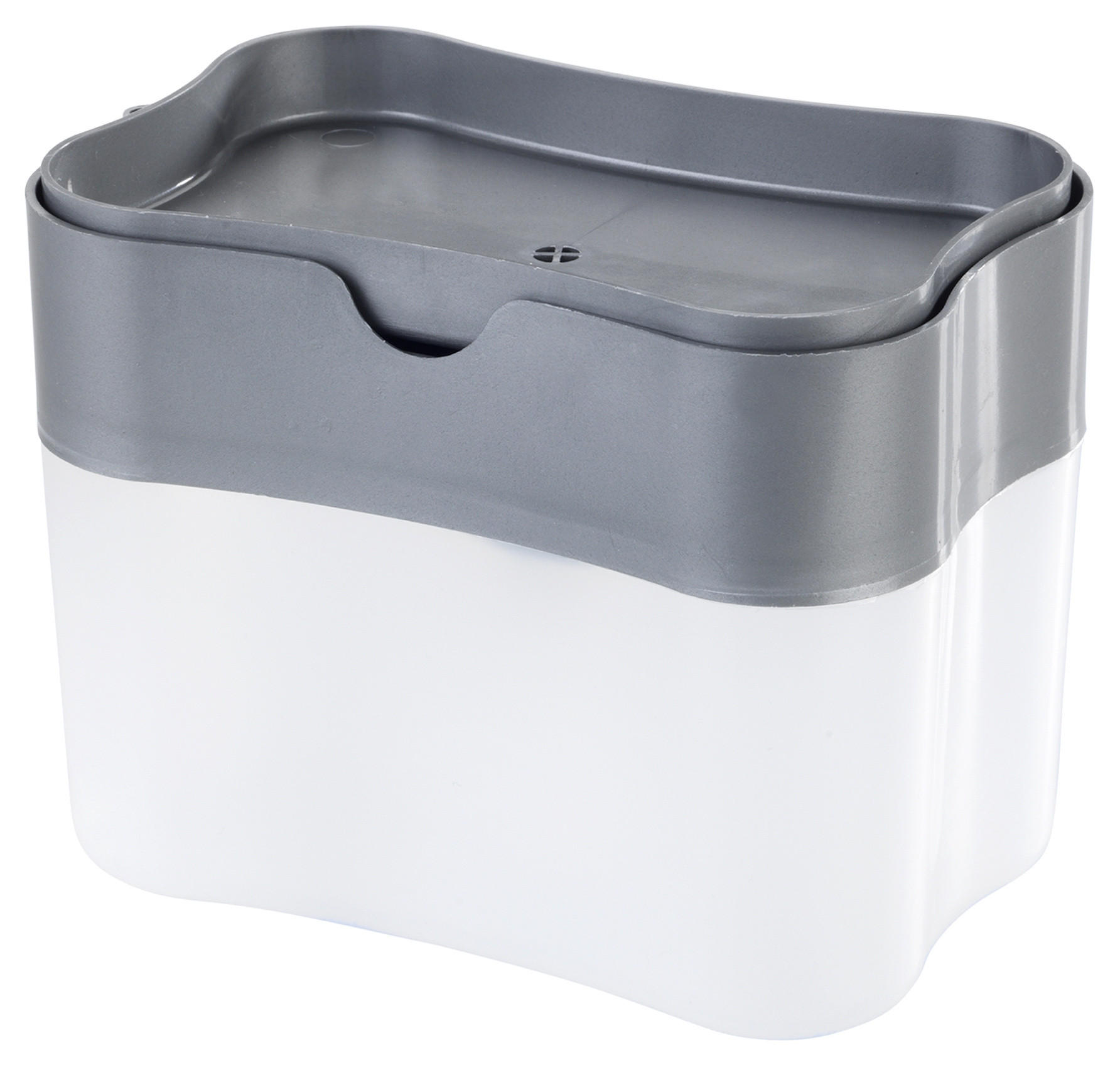 SPÜLMITTELSPENDER mit Pumpe - Transparent, Kunststoff (9.3/11/14cm) - Maximex