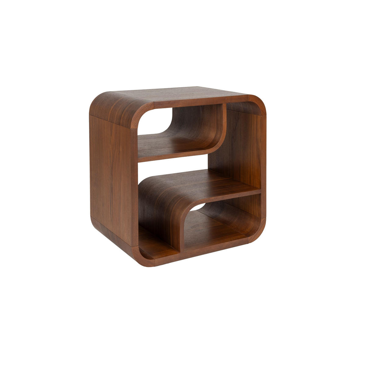 NACHTTISCH Seven Holz Dunkelbraun - Braun, Holzwerkstoff (60/60/40cm) - Zuiver