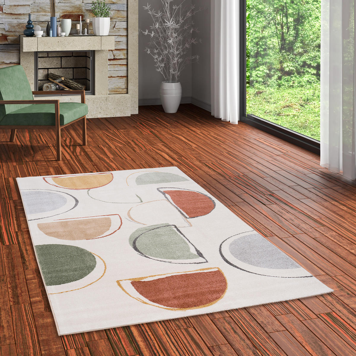 DESIGNER TEPPICH FARO BUNT MODERN - Multicolor, Textil (80/150cm) - Pergamon