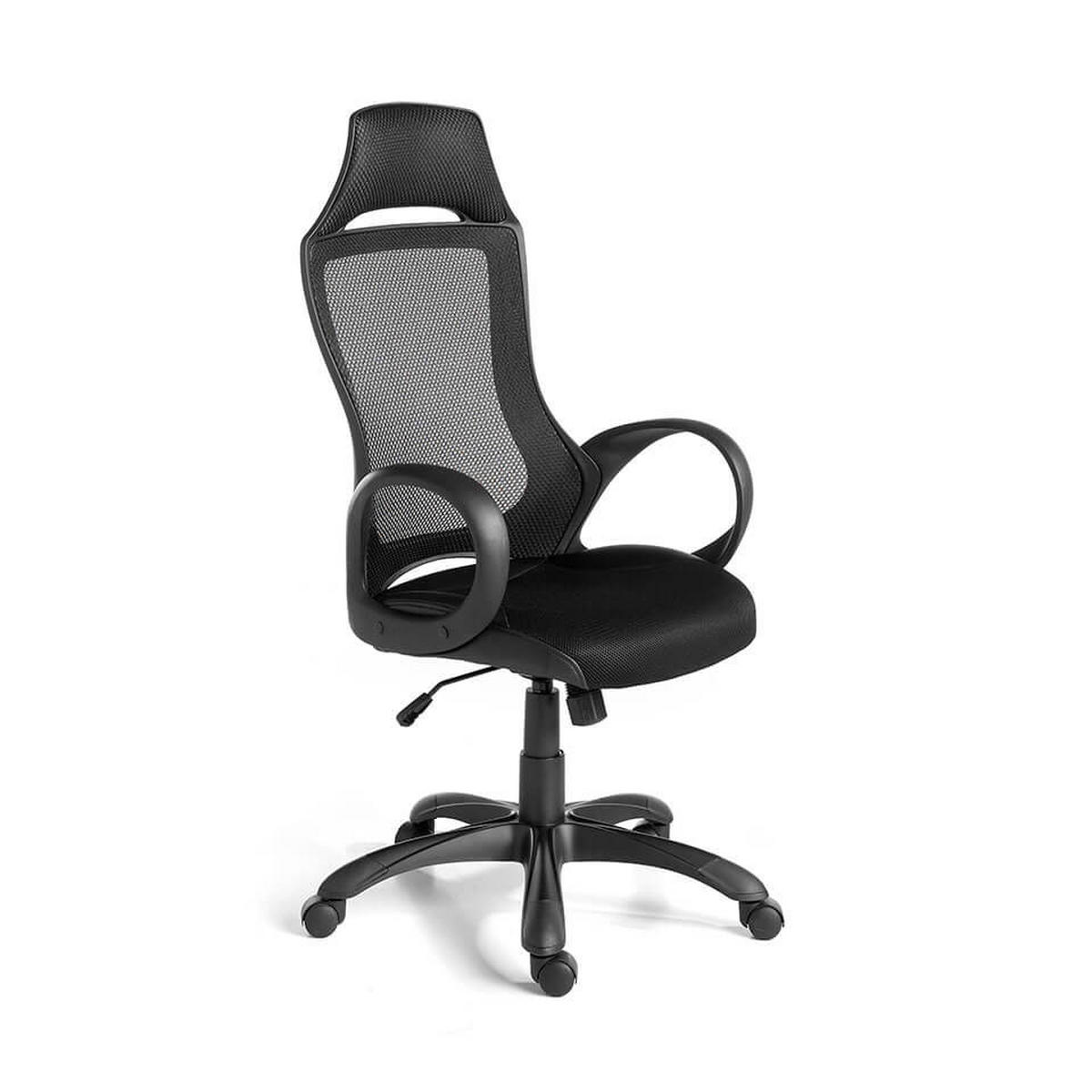 DREHSTUHL Schwarz 63/64/132 cm - Schwarz, Textil (63/132/64cm) - ANGEL CERDA