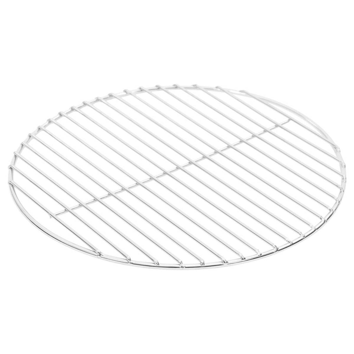 GRILLROST Rund Ø37 Cm 304 Edelstahl - Silberfarben, Metall (37/37cm) - vidaXL