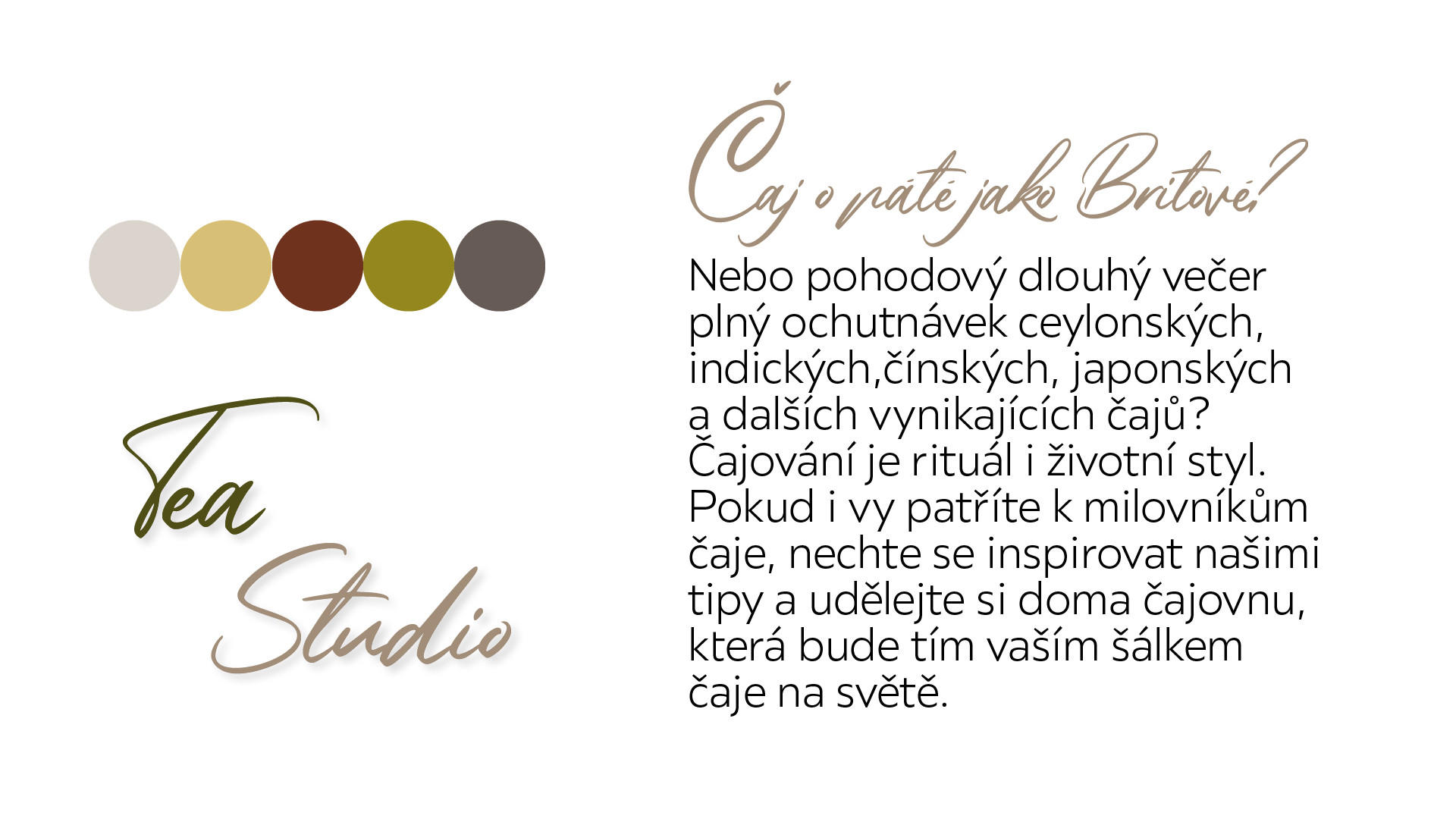 Text o kultuře pití čaje