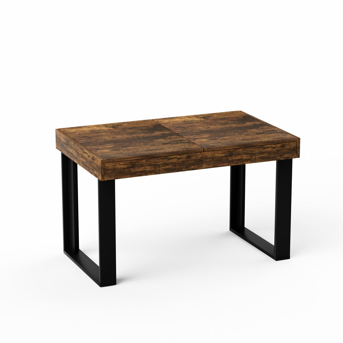 ESSTISCH ausziehbar 120-160/80/76 cm im Retro-Stil DE-39971 Rustikal-Braun - Braun, Holzwerkstoff (75/120/75cm) - ComfortXL