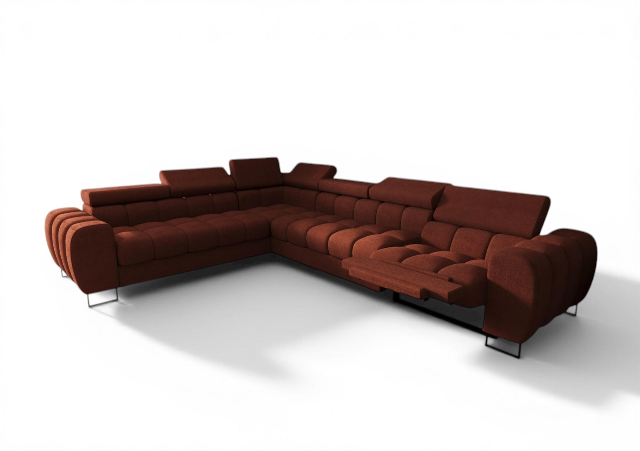 Fun Möbel Ecksofa Rot 330x260 cm