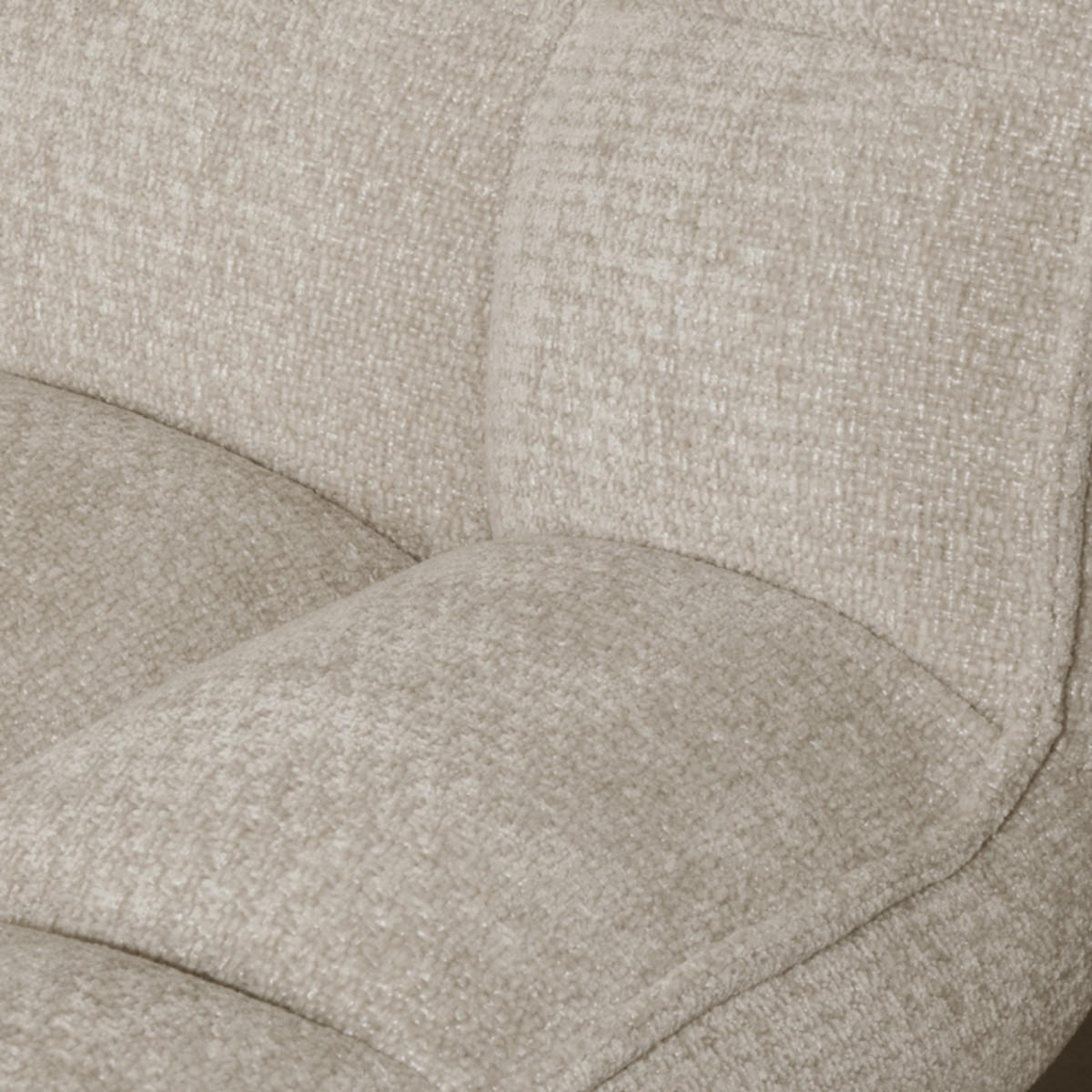 SESSEL Vince Beige 74/63/91 cm - Hellbraun, Textil (63/91/74cm) - LABEL51