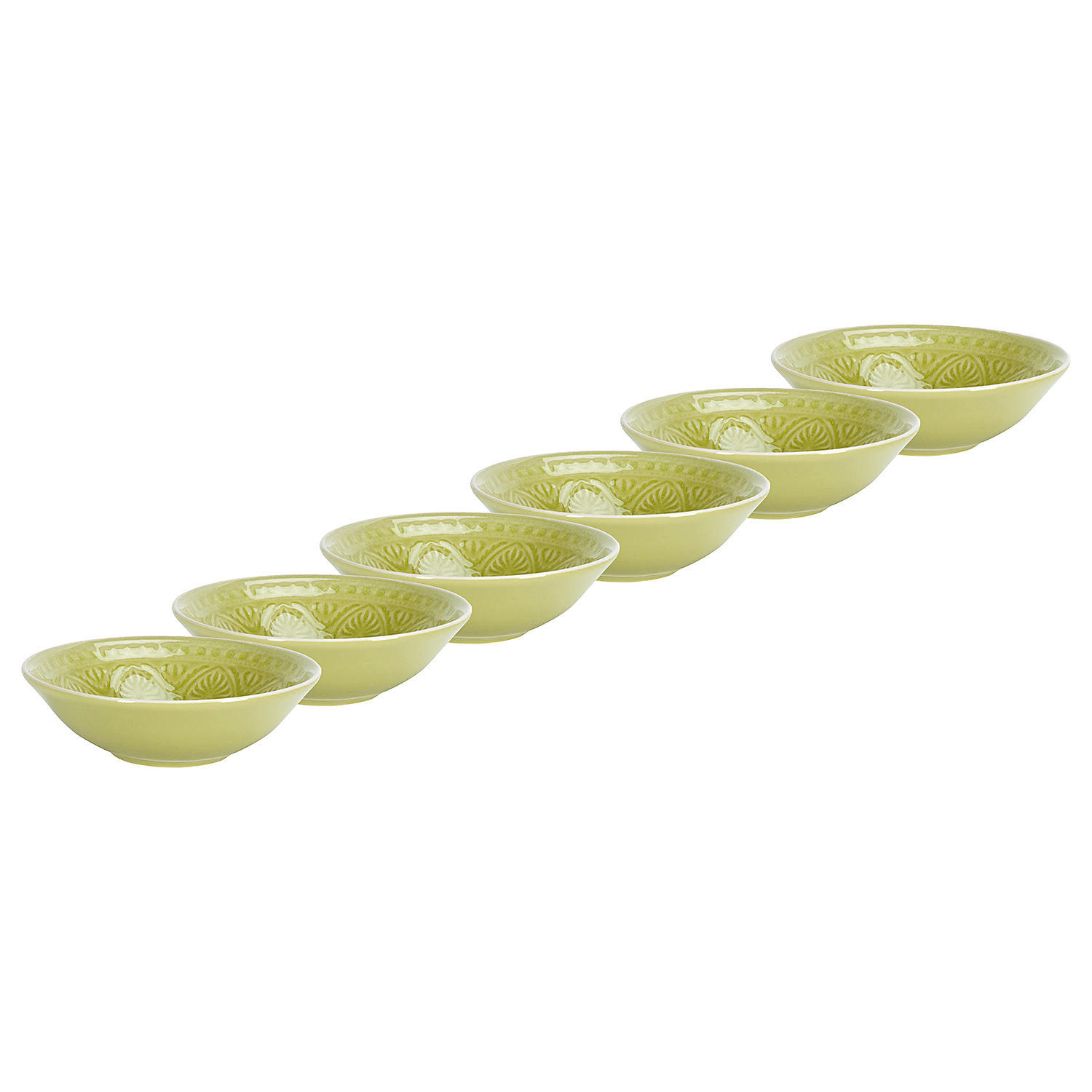 DIPSCHALEN 6er-Set Sumatra 200 ml - Grün, Keramik (14/14/4cm) - Butlers