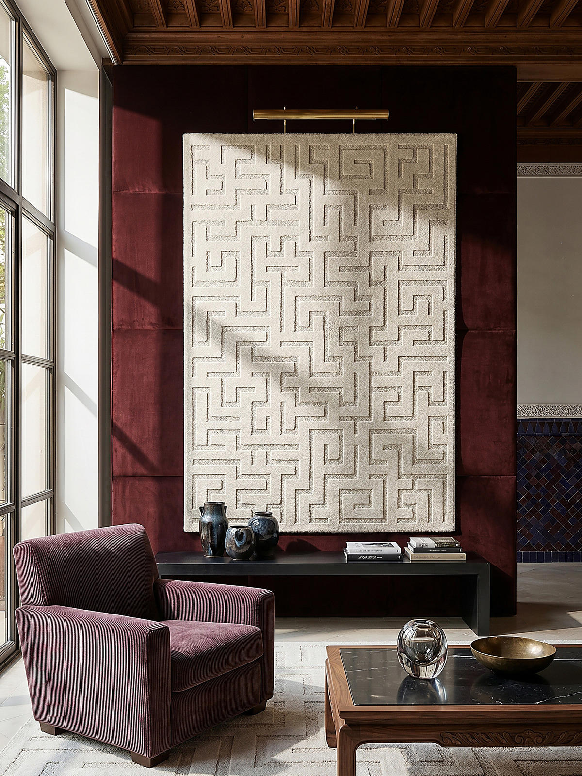 KURZFLORTEPPICH Geometrisch MUOTA Polypropylen Creme 140 x 200 cm - Beige, Textil (140/200cm) - KADIMA DESIGN