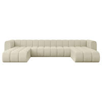 WOHNLANDSCHAFT modulares Sofa Joren-U2 - 410x177x70 cm Beige - Beige, Holzwerkstoff/Textil (410/70/177cm) - ALTDECOR