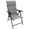 KLAPPSESSEL Washington - 2er-Set Hochlehner Ausführung 7-fach verstellbar, Gestell Stahl grau, Polyrattan braun - Grau, Metall (58/111/71cm) - TPFGarden