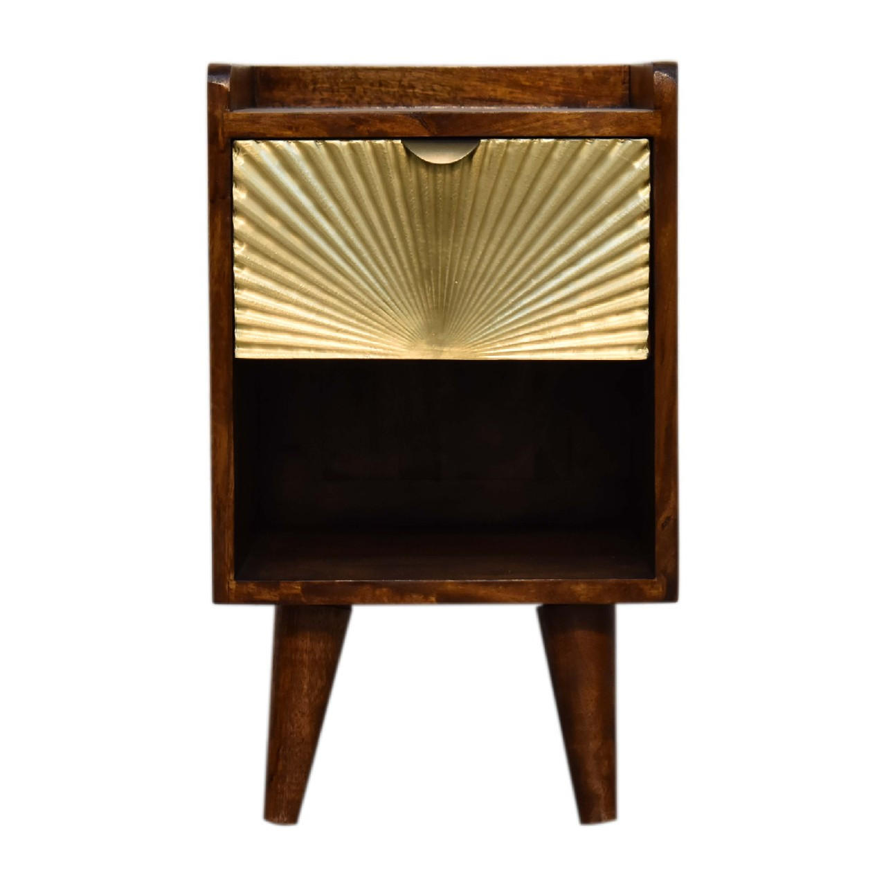 Artisan Furniture NOČNÍ STOLEK ASPEN se 3 zásuvkami, hnědý