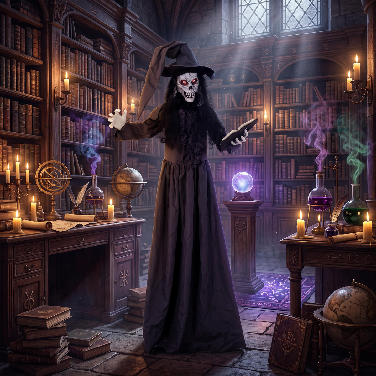 HALLOWEEN-DEKORATION Dunkelgrau 70.0/18.0/180.0cm - Dunkelgrau, Metall (18/180/70cm)