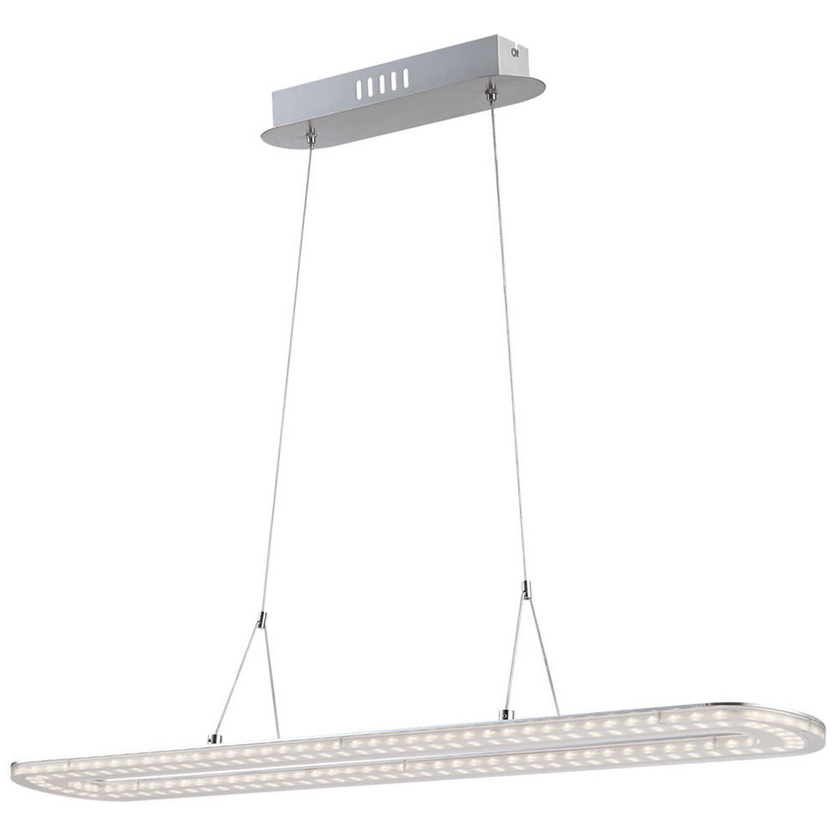 LED HÄNGELEUCHTE Acryl Silber - Silberfarben, Metall (80/15/120cm) - Globo Lighting