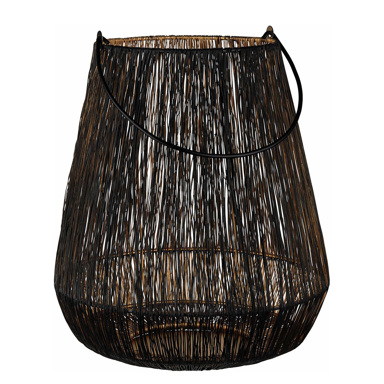 LATERNE Yoko - Schwarz, Metall (28/30/28cm) - Butlers