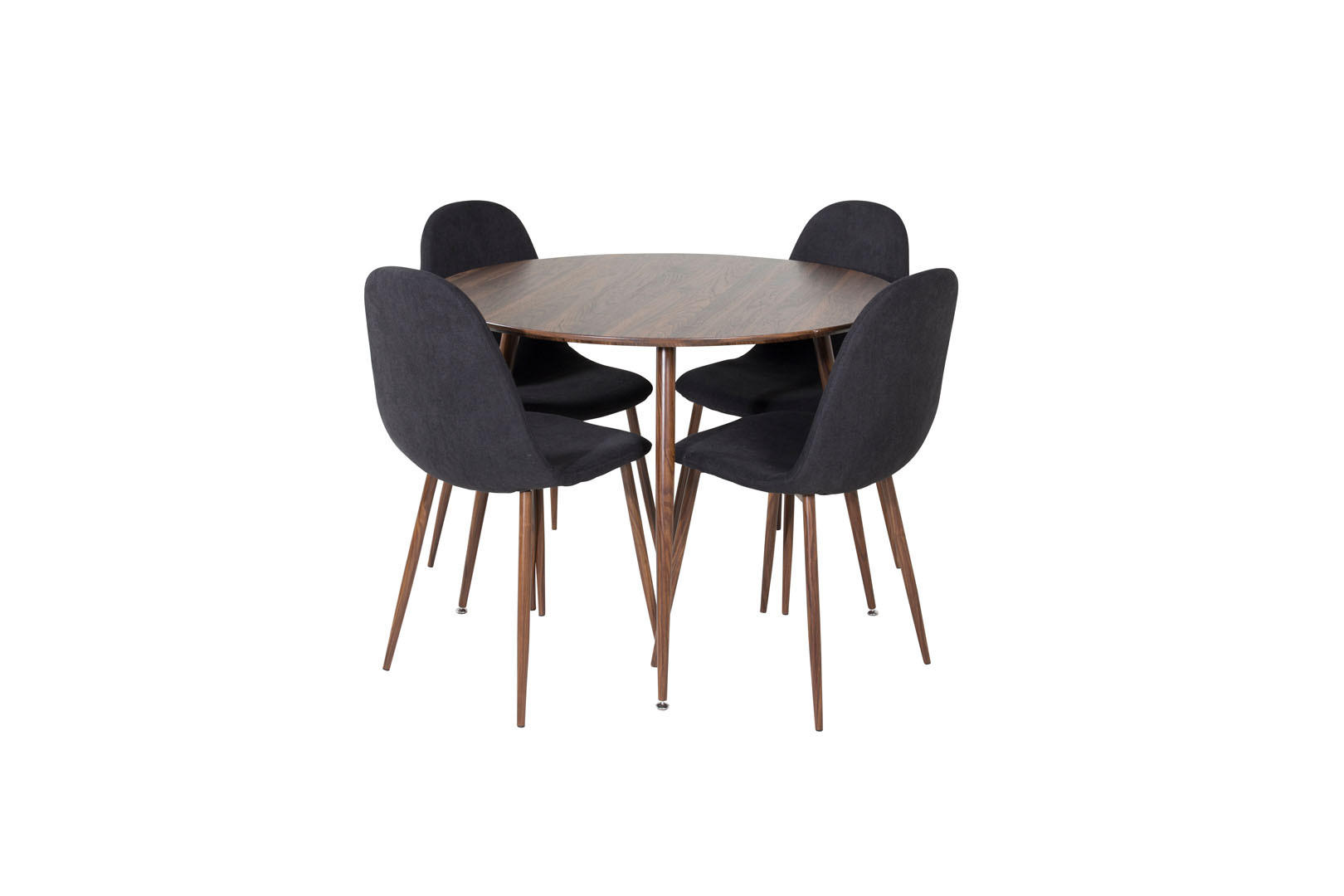 TISCHGRUPPE Schwarz - Schwarz, Holzwerkstoff (100/75/100cm) - ebuy24
