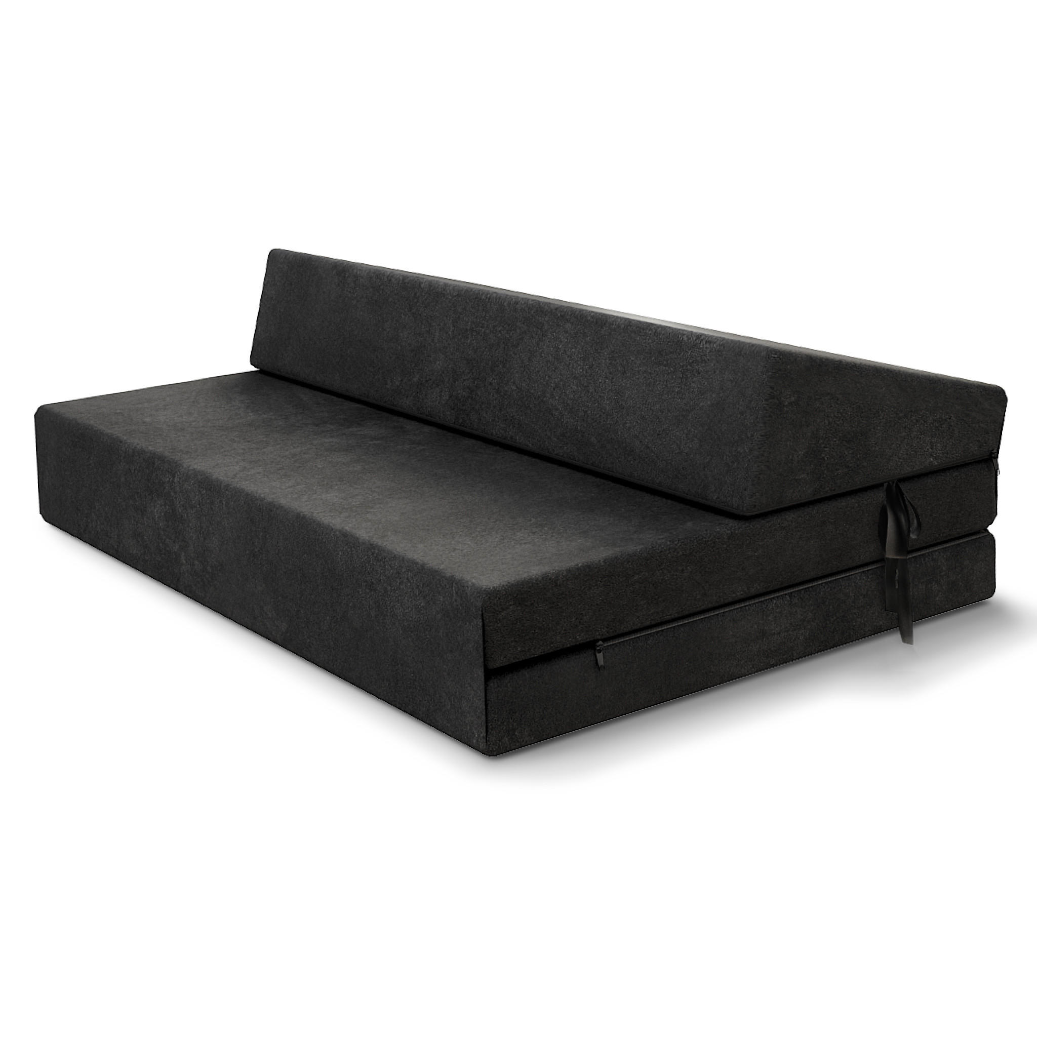 KLAPPMATRATZE SUZI - Schwarz, Textil (120/200cm) - FDM