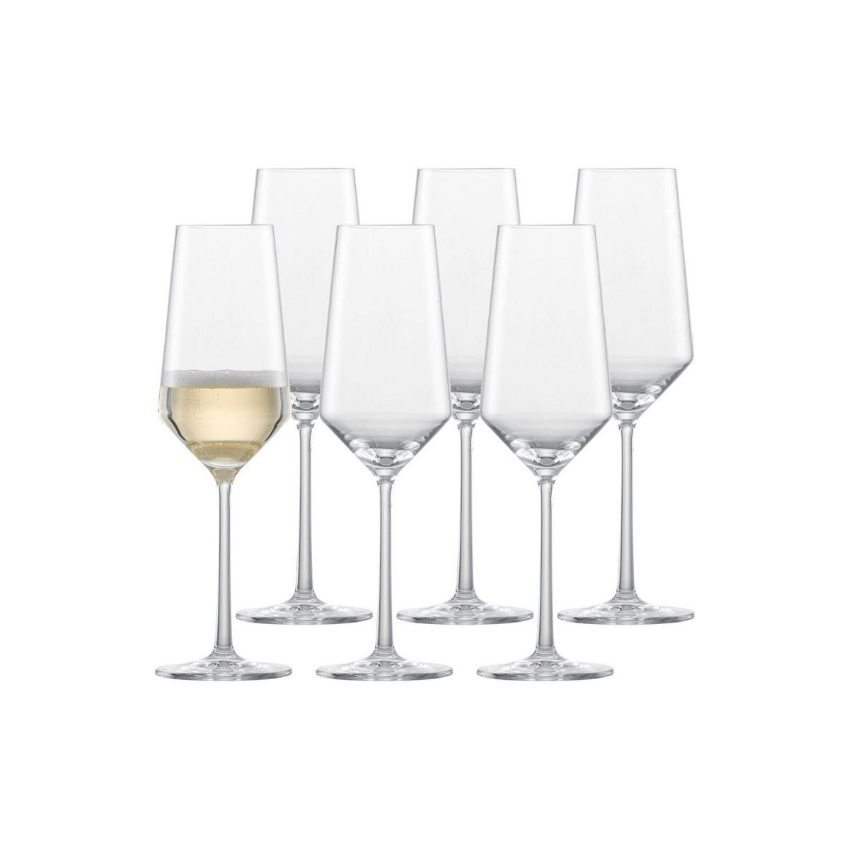 CHAMPAGNERGLÄSER Pure transparent 297 ml 6er Set - Transparent, Glas (0.297L) - Zwiesel Glas